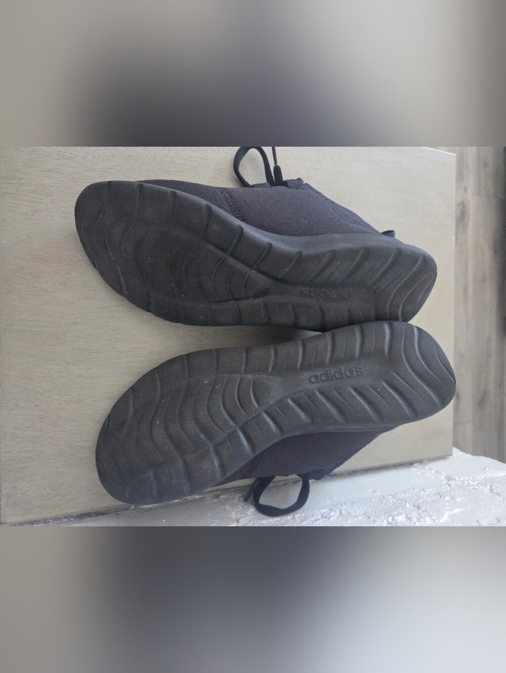 adidas Women's Black Slip-On Lace-Up Sneakers - Picture 6 of 9